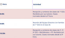 recepción dia 8 de septiembre